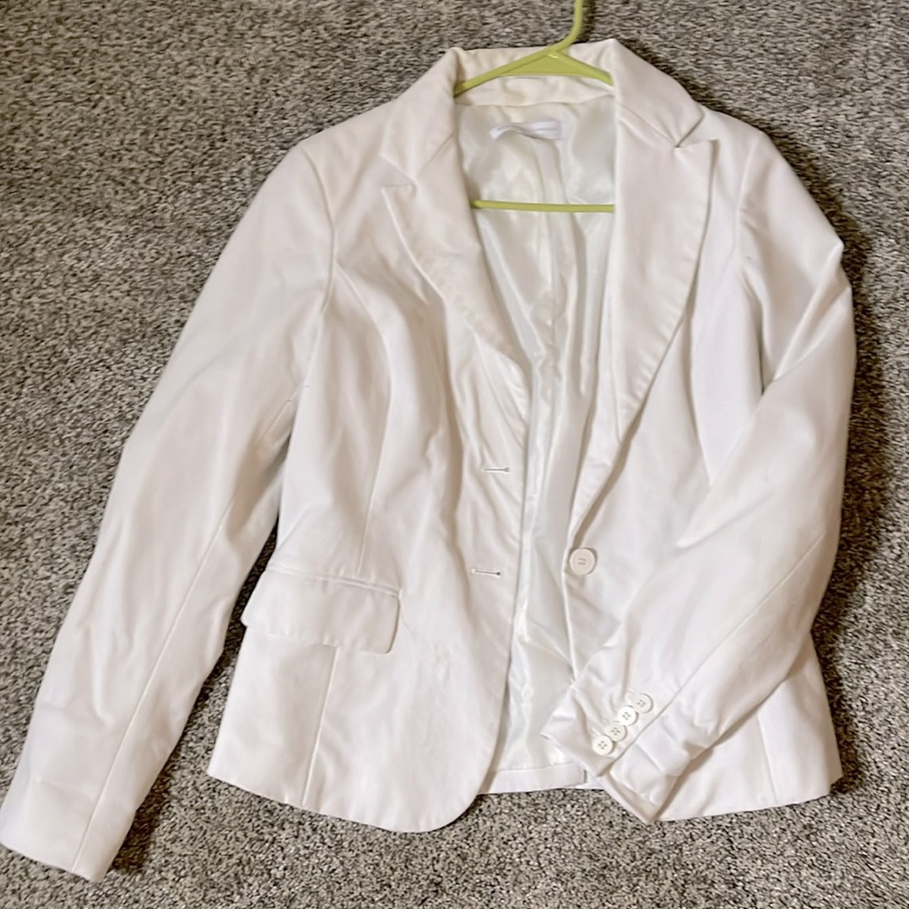 New York & Company white blazer